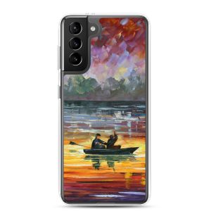 NIGHT LAKE FISHIING - Samsung Galaxy S21 Plus phone case