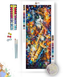 SAXOPHONE CAT - Paint By Numbers Full Kit