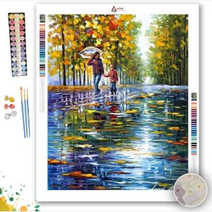 STROLL IN THE AUTUMN PARK - Paint by Numbers Full Kit