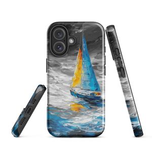 AZURE AEGIS B&W - iPhone 16 phone case