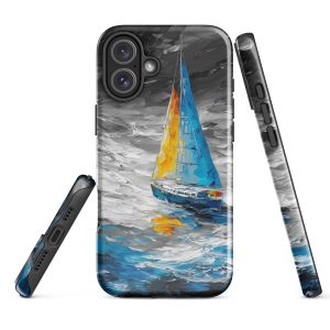 AZURE AEGIS B&W - iPhone 16 Plus phone case