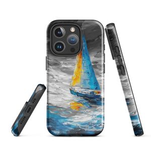 AZURE AEGIS B&W - iPhone 16 Pro phone case