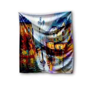 TROLLEY ON THE SQUARE  - SILK SCARF