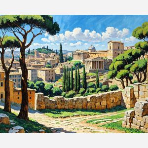 oil painting, hand-painted artwork, oil on canvas