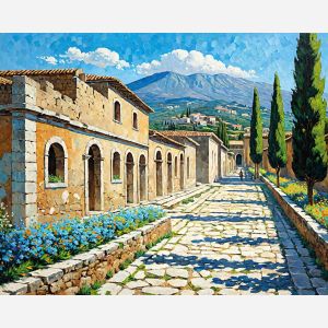 oil painting, hand-painted artwork, oil on canvas