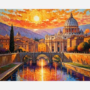 oil painting, hand-painted artwork, oil on canvas