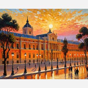 oil painting, hand-painted artwork, oil on canvas