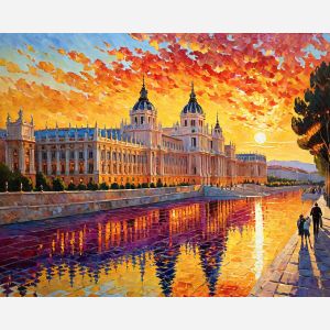 oil painting, hand-painted artwork, oil on canvas