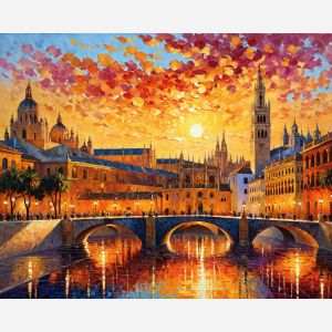 oil painting, hand-painted artwork, oil on canvas