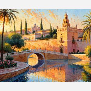 oil painting, hand-painted artwork, oil on canvas