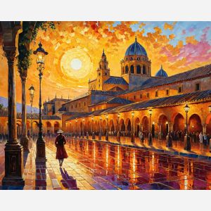 oil painting, hand-painted artwork, oil on canvas