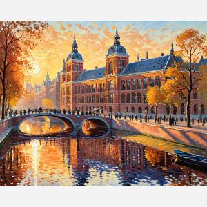 oil painting, hand-painted artwork, oil on canvas