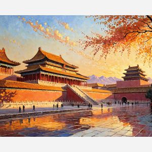 oil painting, hand-painted artwork, oil on canvas