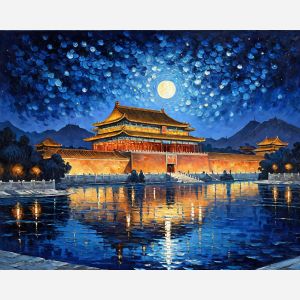 oil painting, hand-painted artwork, oil on canvas