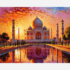 oil painting, hand-painted artwork, oil on canvas