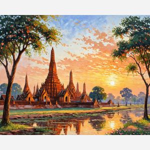 oil painting, hand-painted artwork, oil on canvas