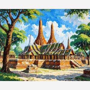 oil painting, hand-painted artwork, oil on canvas