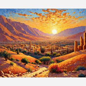 oil painting, hand-painted artwork, oil on canvas