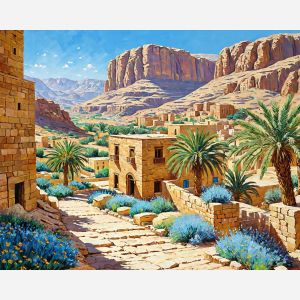 oil painting, hand-painted artwork, oil on canvas