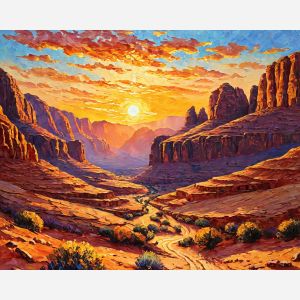 oil painting, hand-painted artwork, oil on canvas