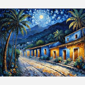 oil painting, hand-painted artwork, oil on canvas