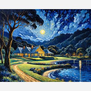 oil painting, hand-painted artwork, oil on canvas