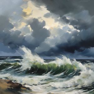 oil painting, hand-painted artwork, oil on canvas