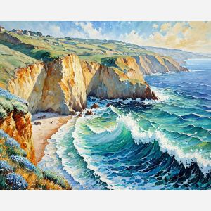 Waves Crashing Quietly