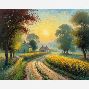 oil painting, hand-painted artwork, oil on canvas