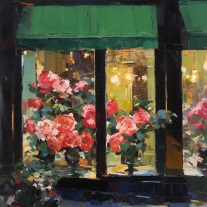 oil painting, hand-painted artwork, oil on canvas