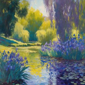 oil painting, hand-painted artwork, oil on canvas