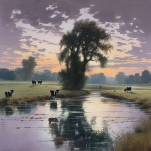 oil painting, hand-painted artwork, oil on canvas