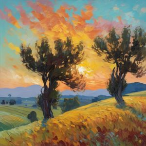 oil painting, hand-painted artwork, oil on canvas