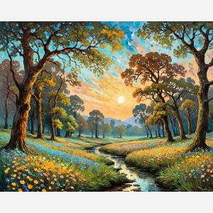 oil painting, hand-painted artwork, oil on canvas