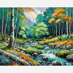 oil painting, hand-painted artwork, oil on canvas