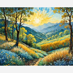 oil painting, hand-painted artwork, oil on canvas