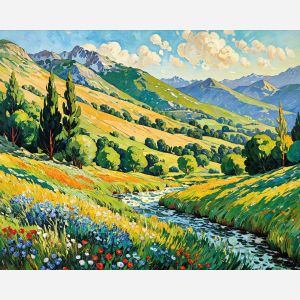 oil painting, hand-painted artwork, oil on canvas