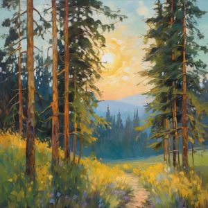 oil painting, hand-painted artwork, oil on canvas