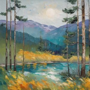 oil painting, hand-painted artwork, oil on canvas