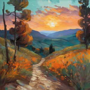 oil painting, hand-painted artwork, oil on canvas