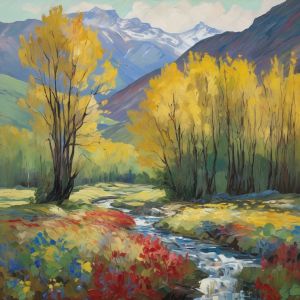 oil painting, hand-painted artwork, oil on canvas