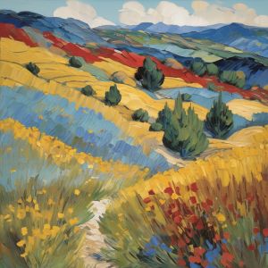 oil painting, hand-painted artwork, oil on canvas