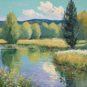 oil painting, hand-painted artwork, oil on canvas