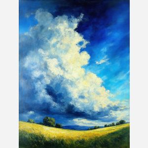 oil painting, hand-painted artwork, oil on canvas