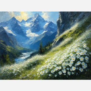 Alpine Symphony of Wildflowers