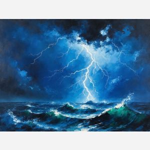 Thunderstorm on the Open Water