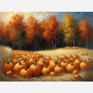 Harvest Glow in the Pumpkin Field