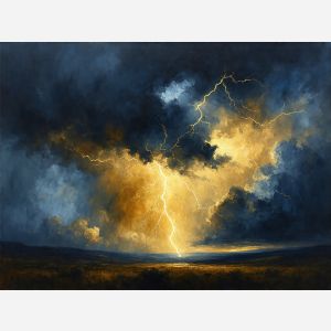 Lightning Strike Through the Heart of the Storm