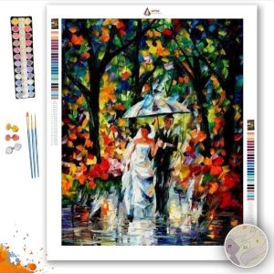 WEDDING UNDER THE RAIN - Paint by Numbers Full Kit