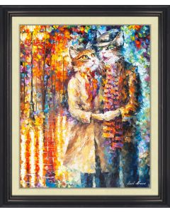 CAT COUPLE  - FRAMED
